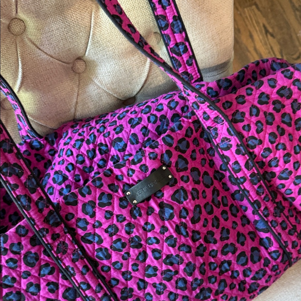 Vera Bradley Pink Leopard Travel Bag